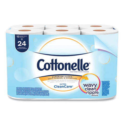 Clean Care Bathroom Tissue, Septic Safe, 1-ply, White, 170 Sheets/roll, 48 Rolls/carton - Image 1
