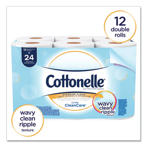 Clean Care Bathroom Tissue, Septic Safe, 1-ply, White, 170 Sheets/roll, 48 Rolls/carton - Image 2