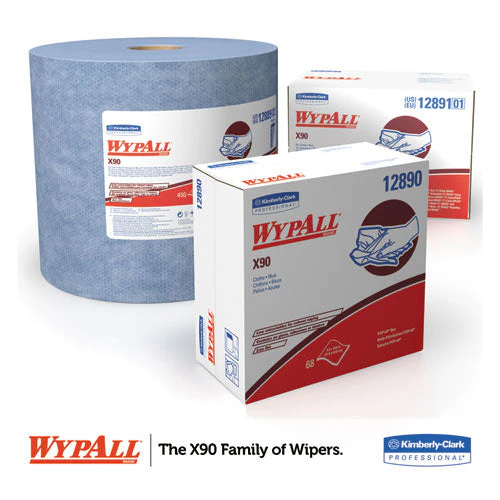 X90 Cloths, Pop-up Box, 2-ply, 8.3 X 16.8, Denim Blue, 68/box, 5 Boxes/carton - Image 2
