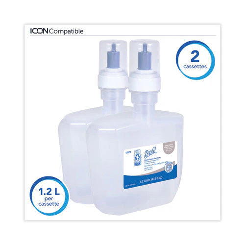 Essential Alcohol-free Foam Hand Sanitizer, 1,200 Ml, Unscented, 2/carton - Image 3