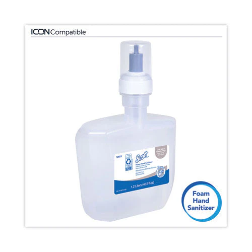 Essential Alcohol-free Foam Hand Sanitizer, 1,200 Ml, Unscented, 2/carton - Image 2