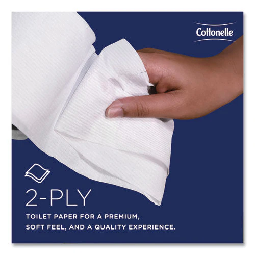 2-ply Bathroom Tissue, Septic Safe, White, 451 Sheets/roll, 20 Rolls/carton - Image 2