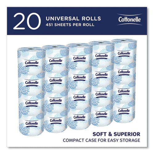 2-ply Bathroom Tissue, Septic Safe, White, 451 Sheets/roll, 20 Rolls/carton - Image 3