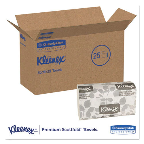 Premiere Folded Towels, 1-ply, 9.4 X 12,4, White, 120/pack, 25 Packs/carton - Image 2