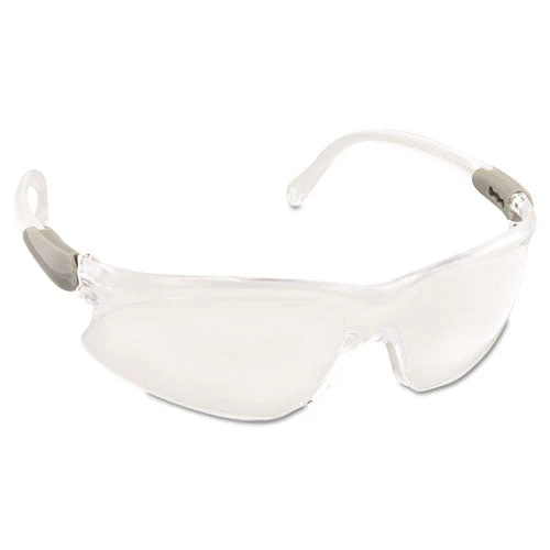 V20 Visio Safety Glasses, Silver Frame, Clear Lens - Image 2