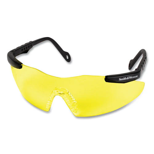 Magnum 3g Safety Eyewear, Black Frame, Yellow/amber Lens, 12/box - Image 1