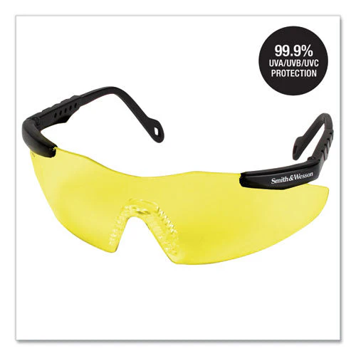 Magnum 3g Safety Eyewear, Black Frame, Yellow/amber Lens, 12/box - Image 3