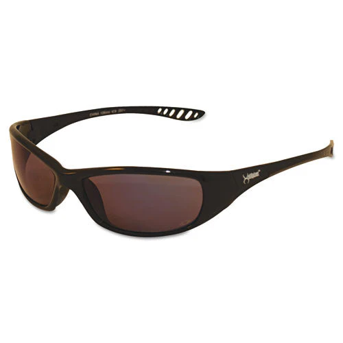 V40 Hellraiser Safety Glasses, Black Frame, Blue Mirror Lens - Image 1