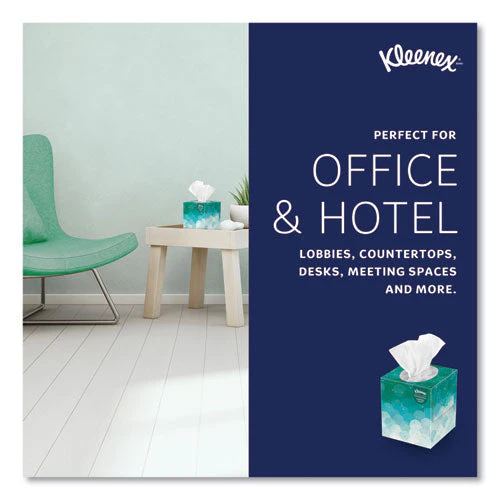 Boutique White Facial Tissue For Business, Pop-up Box, 2-ply, 95 Sheets/box, 36 Boxes/carton - Image 2