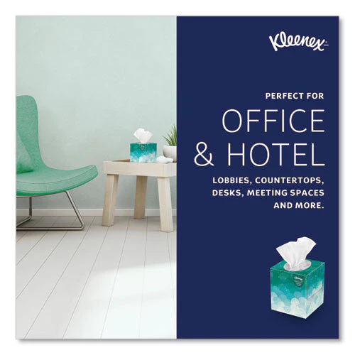 Boutique White Facial Tissue For Business, Pop-up Box, 2-ply, 95 Sheets/box, 6 Boxes/pack, 6 Packs/carton - Image 3