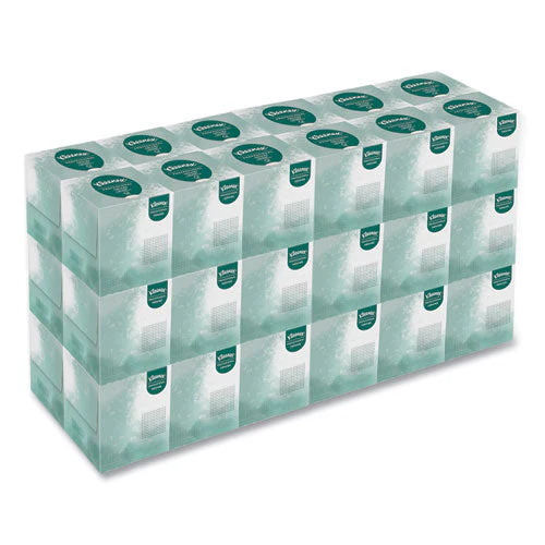 Naturals Facial Tissue For Business, Boutique Pop-up Box, 2-ply, White, 90 Sheets/box, 36 Boxes/carton - Image 1