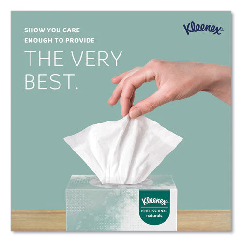 Naturals Facial Tissue For Business, Boutique Pop-up Box, 2-ply, White, 90 Sheets/box, 36 Boxes/carton - Image 2