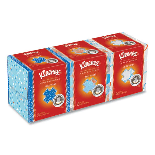 Boutique Anti-viral Tissue, 3-ply, White, Pop-up Box, 60/box, 3 Boxes/pack - Image 1