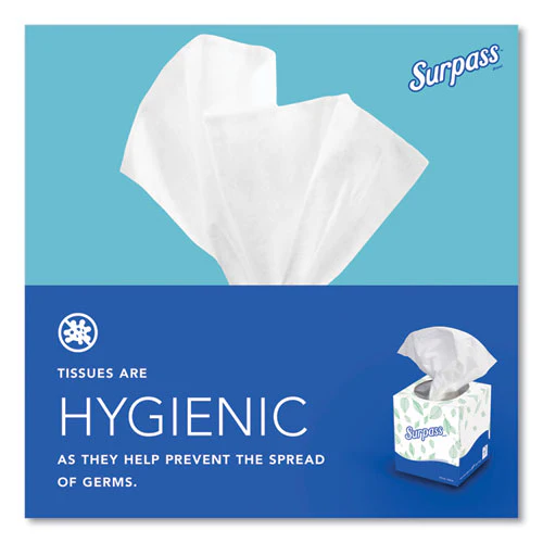 Facial Tissue For Business, 2-ply, White, Pop-up Box, 90/box, 36 Boxes/carton - Image 3