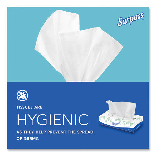 Facial Tissue For Business, 2-ply, White, Flat Box, 100 Sheets/box, 30 Boxes/carton - Image 2