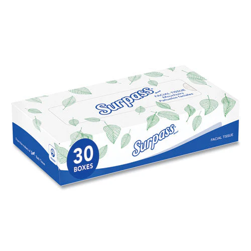 Facial Tissue For Business, 2-ply, White, Flat Box, 100 Sheets/box, 30 Boxes/carton - Image 3