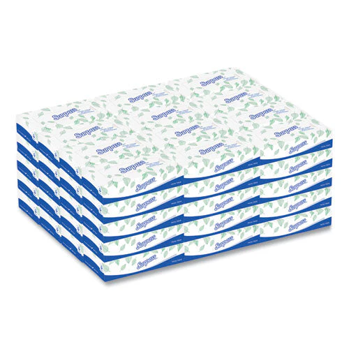 Facial Tissue For Business, 2-ply, White,125 Sheets/box, 60 Boxes/carton - Image 1
