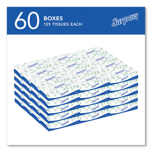 Facial Tissue For Business, 2-ply, White,125 Sheets/box, 60 Boxes/carton - Image 3
