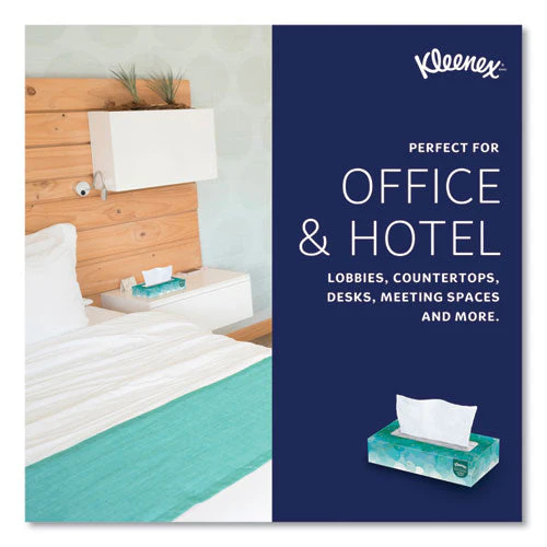 White Facial Tissue For Business, 2-ply, White, Pop-up Box, 100 Sheets/box - Image 3