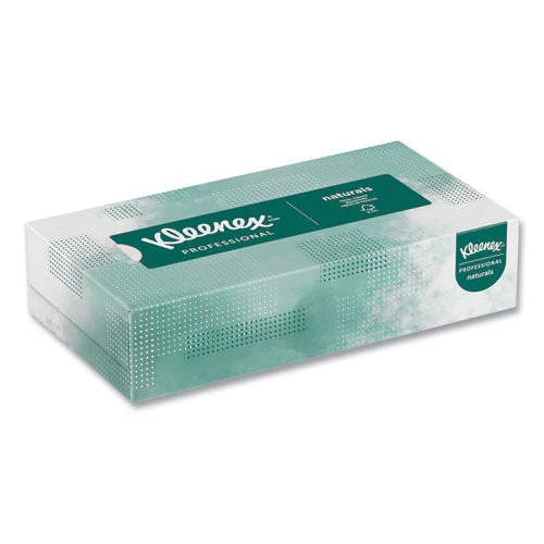 Naturals Facial Tissue For Business, Flat Box, 2-ply, White, 125 Sheets/box - Image 1