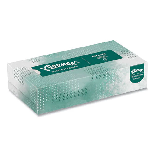 Naturals Facial Tissue For Business, Flat Box, 2-ply, White, 125 Sheets/box, 48 Boxes/carton - Image 2