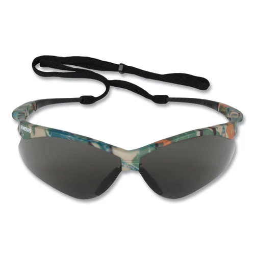 V30 Nemesis Safety Eyewear, Plastic Camo Frame, Smoke Polycarbonate Lens, 12/box - Image 2
