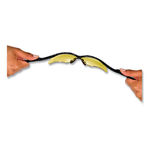 Nemesis Safety Glasses, Black Frame, Amber Lens - Image 3