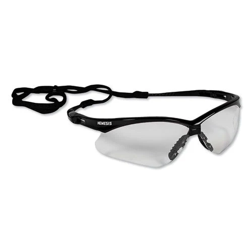 Nemesis Safety Glasses, Black Frame, Clear Lens - Image 2
