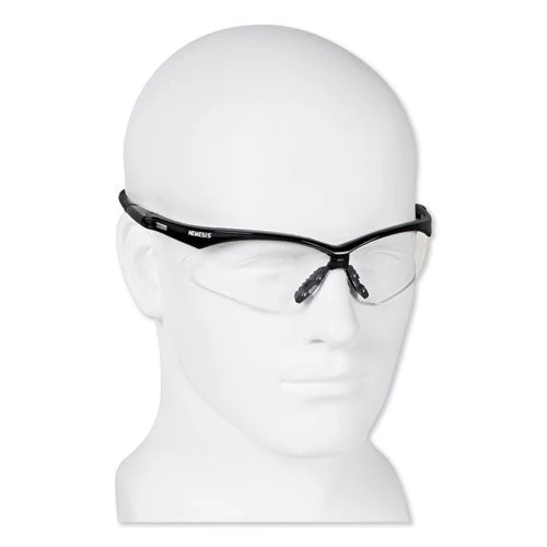 Nemesis Safety Glasses, Black Frame, Clear Lens - Image 3
