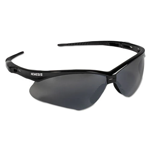 V30 Nemesis Safety Glasses, Black Frame, Smoke Lens - Image 1