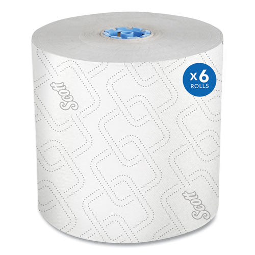 Pro Hard Roll Paper Towels With Elevated Scott Design For Scott Pro Dispenser, Blue Core Only, 1-ply, 1,150 Ft, 6 Rolls/ct - Image 1