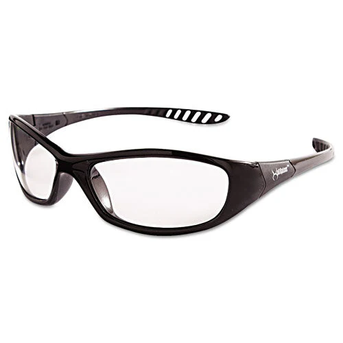 V40 Hellraiser Safety Glasses, Black Frame, Clear Anti-fog Lens - Image 2