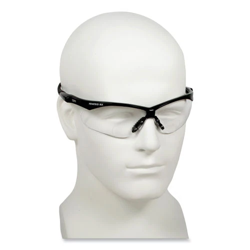 V60 Nemesis Rx Reader Safety Glasses, Black Frame, Clear Lens, +3.0 Diopter Strength, 6/box - Image 3