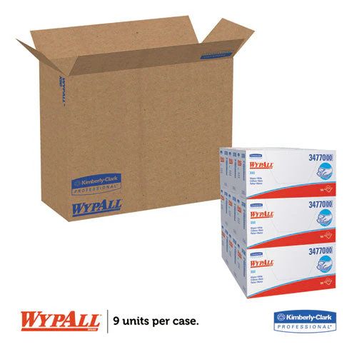 General Clean X60 Cloths, 1/4 Fold, 11 X 23, White, 100/box, 9 Boxes/carton - Image 2
