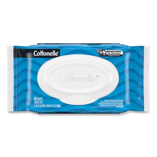 Fresh Care Flushable Cleansing Cloths, 1-ply, 3.73 X 5.5, White, 84/pack - Image 3