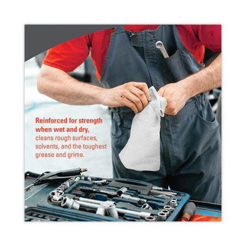 X80 Cloths, Hydroknit, Brag Box, 11.1 X 16.8, White, 160/carton - Image 3