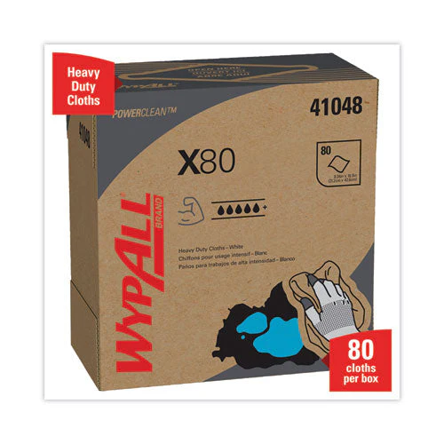 X80 Cloths, Hydroknit, Pop-up Box, 8.34 X 16.8, White, 80/box, 5 Boxes/carton - Image 3
