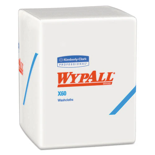 General Clean X60 Cloths, 1/4 Fold, 12.5 X 10, White, 70/pack, 8 Packs/carton - Image 1