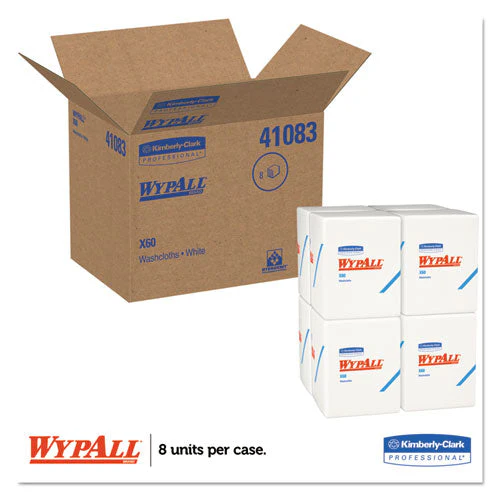 General Clean X60 Cloths, 1/4 Fold, 12.5 X 10, White, 70/pack, 8 Packs/carton - Image 3