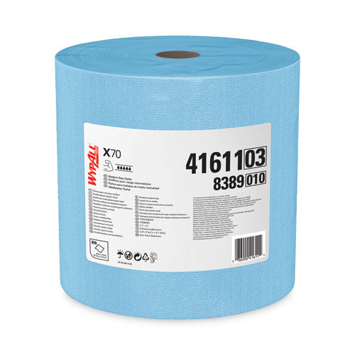 X70 Cloths, Jumbo Roll, 12.4 X 12.2, Blue, 870/roll - Image 1