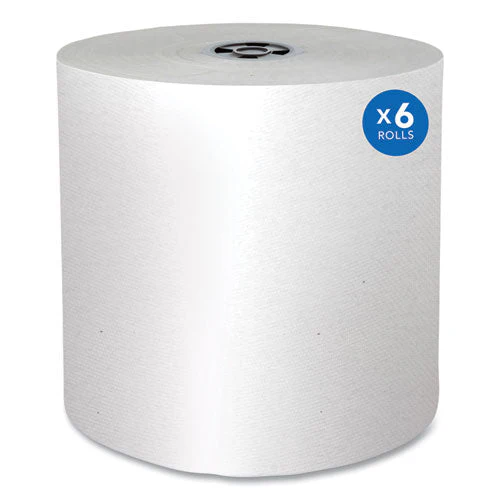 Pro Hard Roll Paper Towels With Absorbency Pockets, For Scott Pro Dispenser, Gray Core Only, 1-ply, 7.5" X 900 Ft, 6 Rolls/ct - Image 1