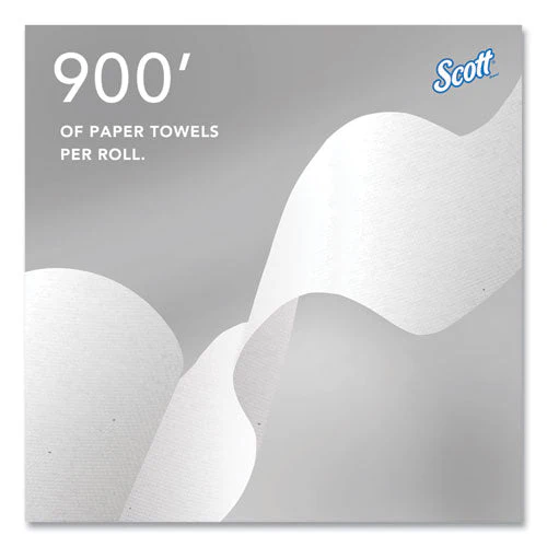 Pro Hard Roll Paper Towels With Absorbency Pockets, For Scott Pro Dispenser, Gray Core Only, 1-ply, 7.5" X 900 Ft, 6 Rolls/ct - Image 2