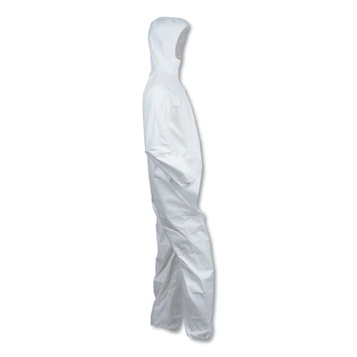 A40 Elastic-cuff And Ankle Hooded Coveralls, Large, White, 25/carton - Image 3