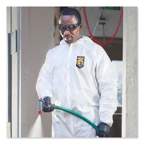 A40 Elastic-cuff And Ankle Hooded Coveralls, Large, White, 25/carton - Image 2
