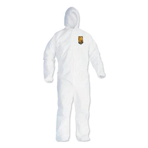 A40 Elastic-cuff And Ankles Hooded Coveralls, X-large, White, 25/carton - Image 1