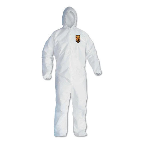 A40 Elastic-cuff And Ankle Hooded Coveralls, 4x-large, White, 25/carton - Image 1