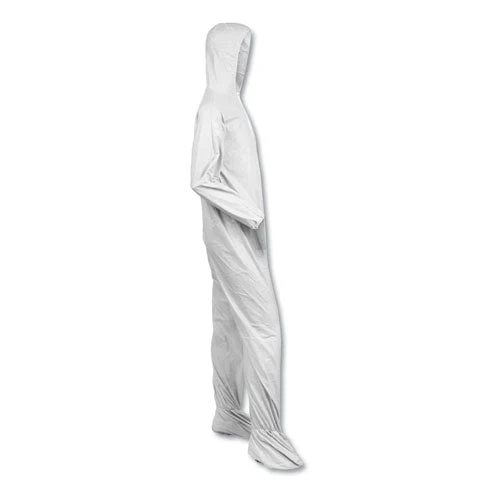 A40 Elastic-cuff, Ankle, Hood And Boot Coveralls, X-large, White, 25/carton - Image 3