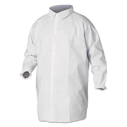 A40 Liquid And Particle Protection Lab Coats, 2x-large, White, 30/carton - Image 1