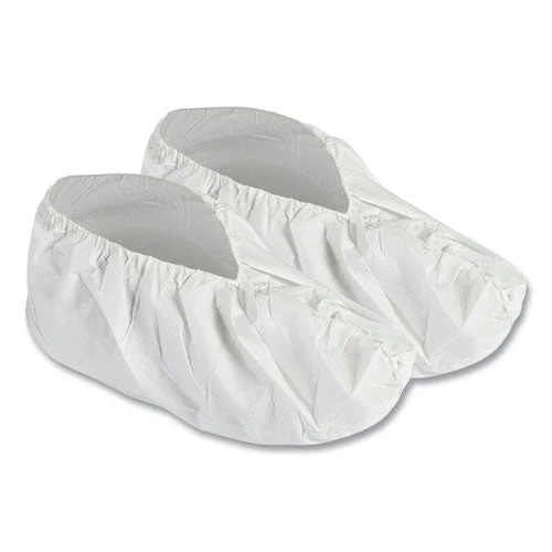 A40 Liquid/particle Protection Shoe Covers, X-large To 2x-large, White, 400/carton - Image 1
