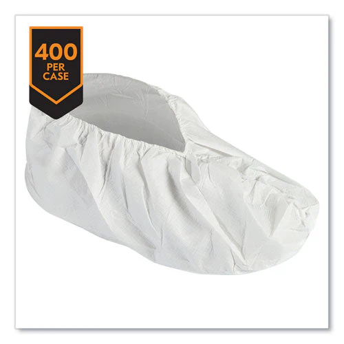 A40 Liquid/particle Protection Shoe Covers, X-large To 2x-large, White, 400/carton - Image 2